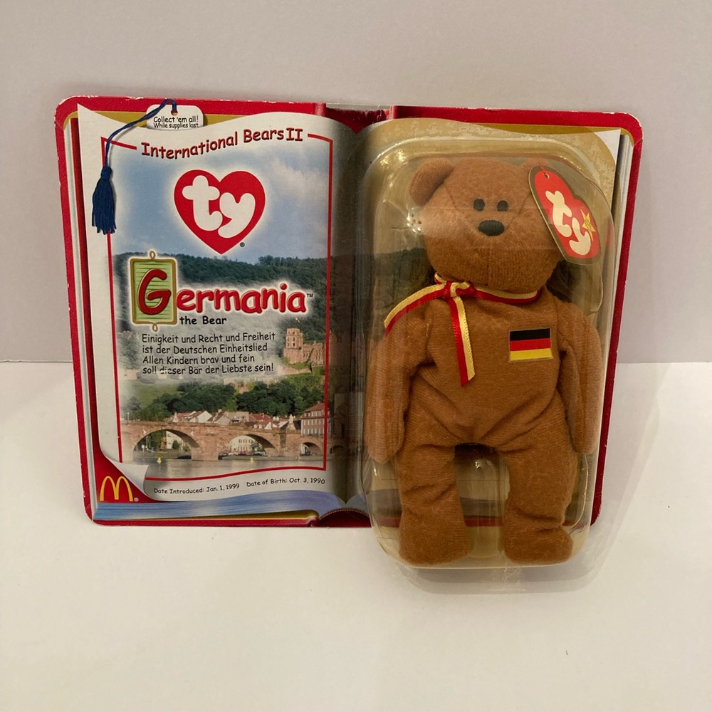 Ty Beanie Baby Germania Bear McDonald's International Bears II 1999